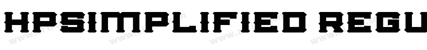 HPSimplified Regula字体转换